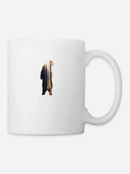 Bear forest Baer sun - Mug - white