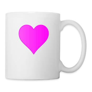 Pink Heart - pinkes Herz - Mug - white - Right