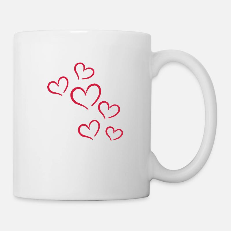 Herzchen - Tasse - Weiß