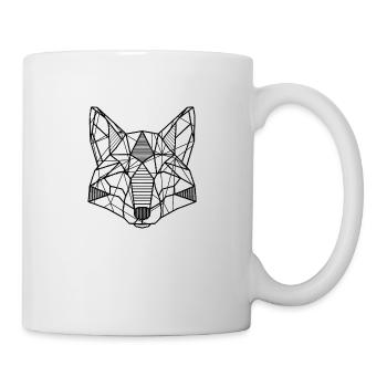 Origami wolf - Mug - white - Right