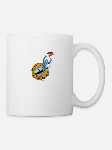 German astronaut in space - Mug - white