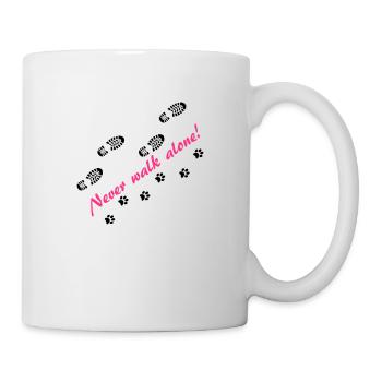 Never walk alone - Tasse - Weiß - Rechts