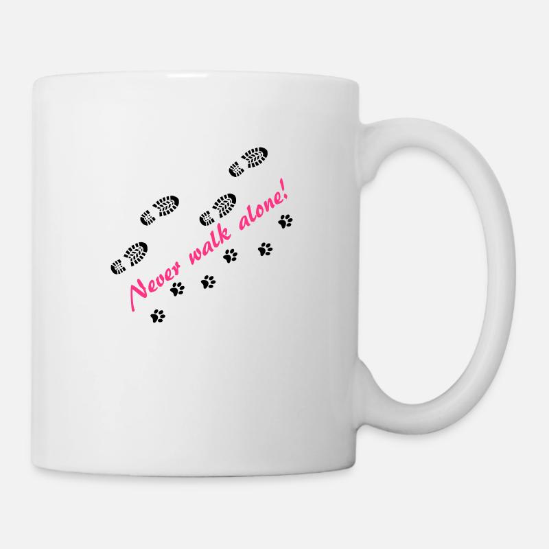 Never walk alone - Tasse - Weiß