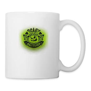 Idée de cadeau d'automne citrouille effrayant Halloween - Mug blanc - blanc - Droite