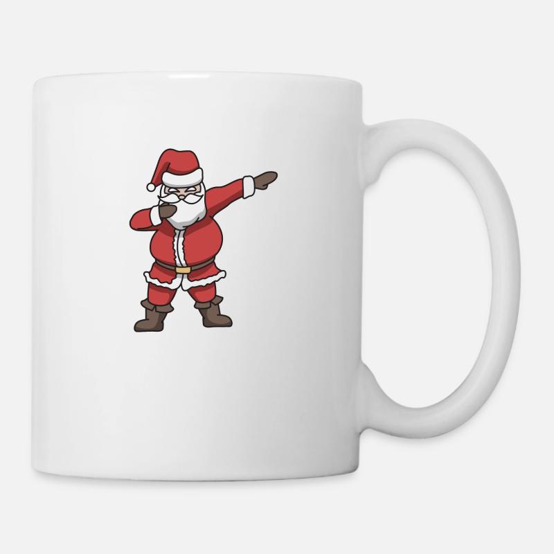 Santa dabbing gift Christmas dance - Mug - white