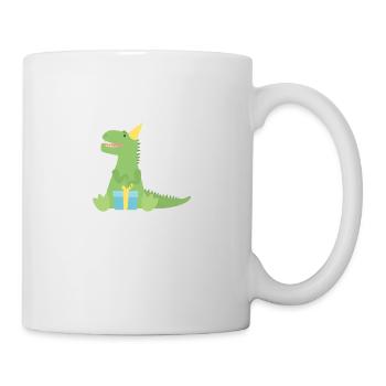 T Rex cadeau d’anniversaire - Mug blanc - blanc - Droite