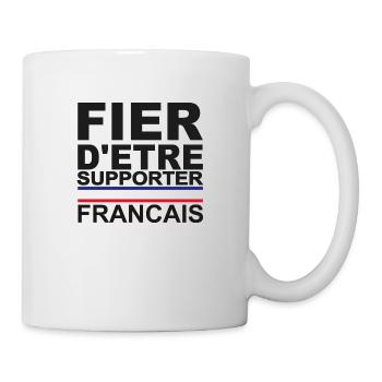 Supporter francais france Allez - Mug blanc - blanc - Droite