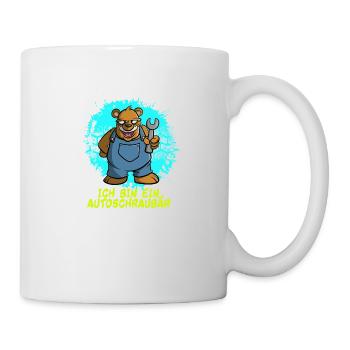 Autoschraubär - Geschenk für Autobastler - Tasse - Weiß - Rechts