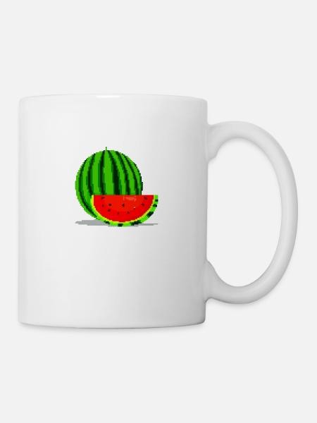 Pixel Art Melon - Mug - white