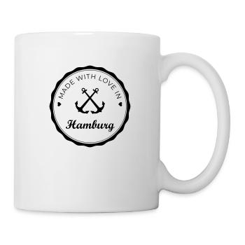 Fait avec amour à Hambourg - Mug blanc - blanc - Droite