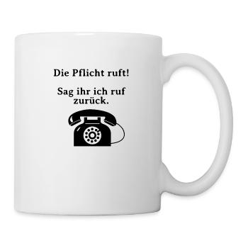 Duty calls. - Mug - white - Right