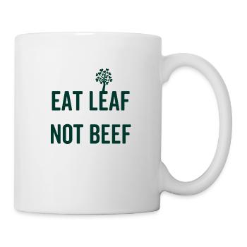 Veganer Vegetarier Tierschutz Geschenkidee - Tasse - Weiß - Rechts