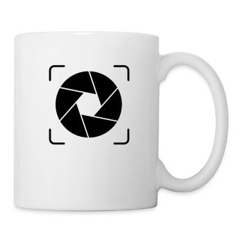 Kamera - Linsen - Tasse - Weiß - Rechts