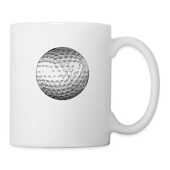golfball - Tasse - Weiß - Rechts