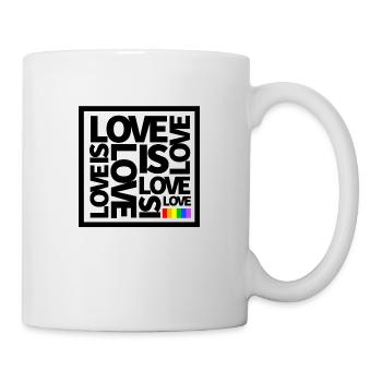 L'amour est l'amour Gay Pride LGBT - Mug blanc - blanc - Droite
