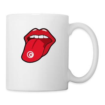 Sprache Tunesien - Tasse - Weiß - Rechts