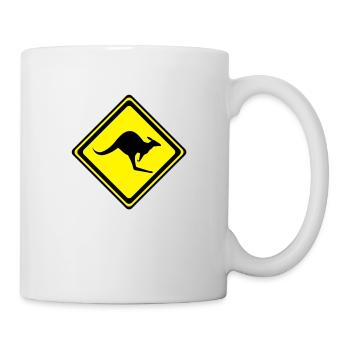 Kangaroo__V001 - Tasse - Weiß - Rechts