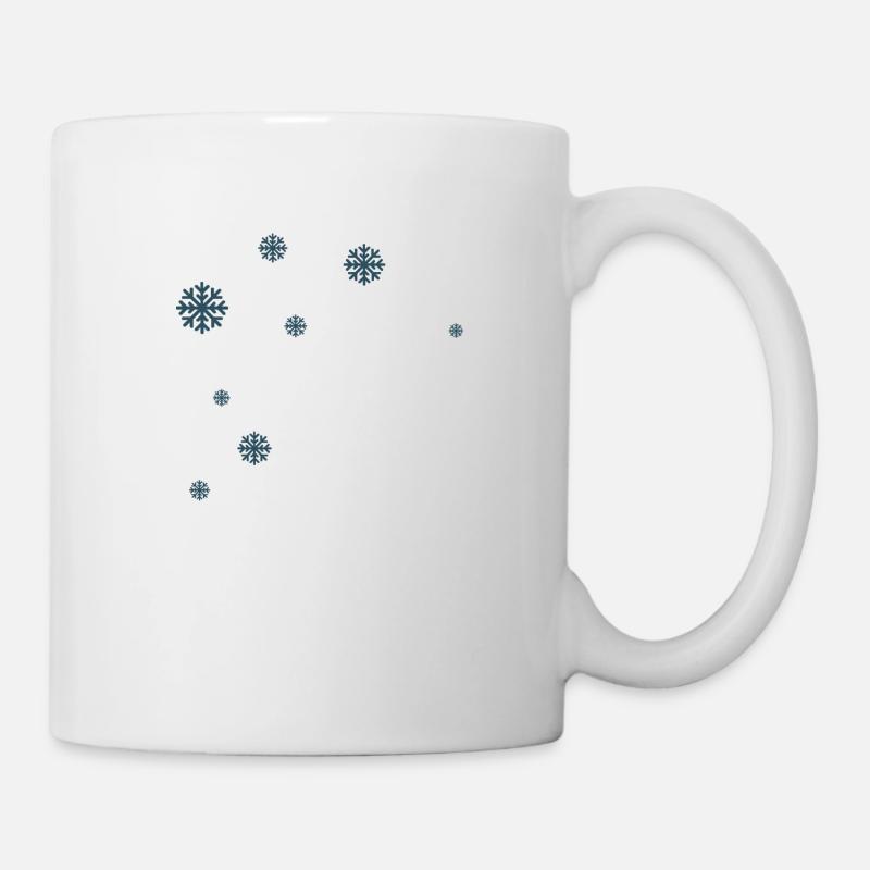 Schneeflocken - Tasse - Weiß
