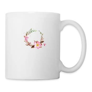 fleurs - Mug blanc - blanc - Droite