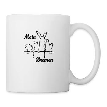 Moin de Brême avec les musiciens de la ville - Mug blanc - blanc - Droite