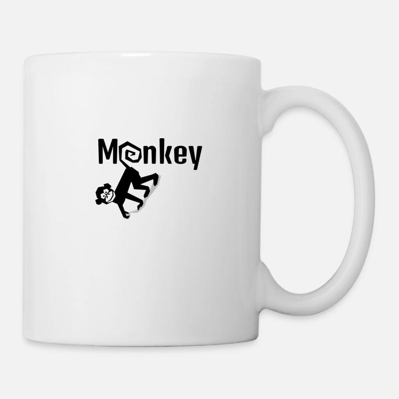 Affe - Tasse - Weiß