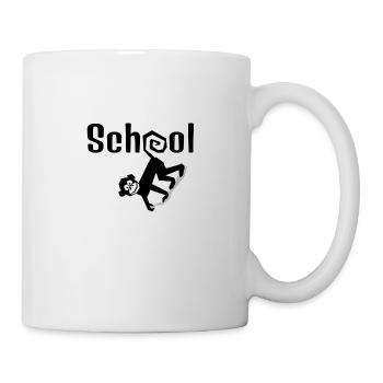 École - Mug blanc - blanc - Droite