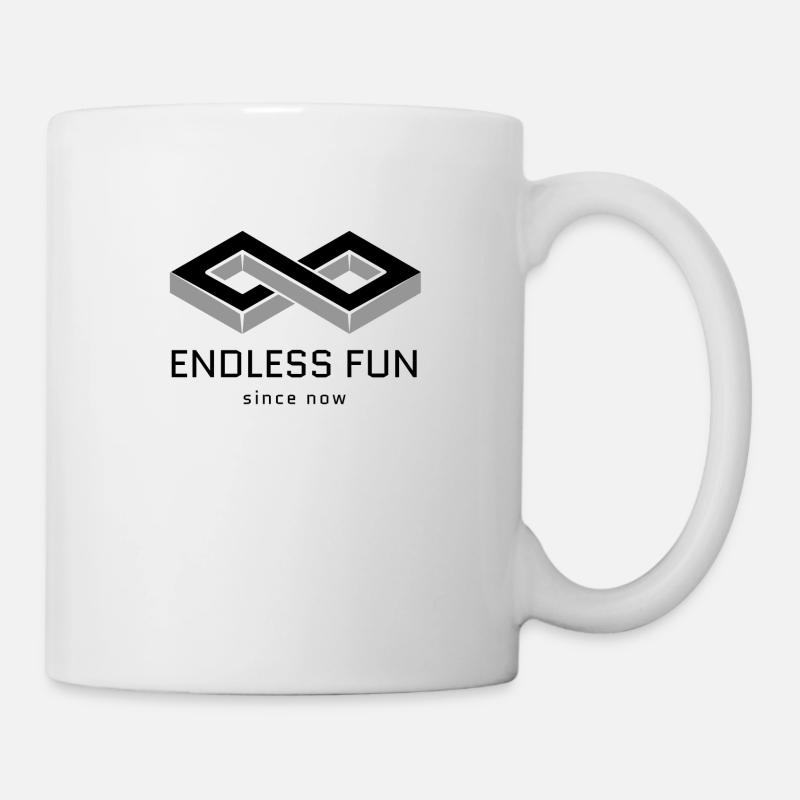 Endloser Spaß fun - Tasse - Weiß