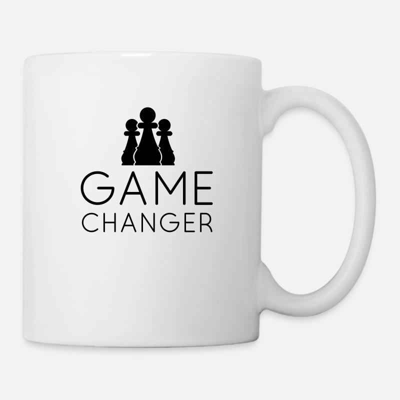 GAME CHANGER - Schach T-Shirt - Geschenkidee - Kop/krus - hvid