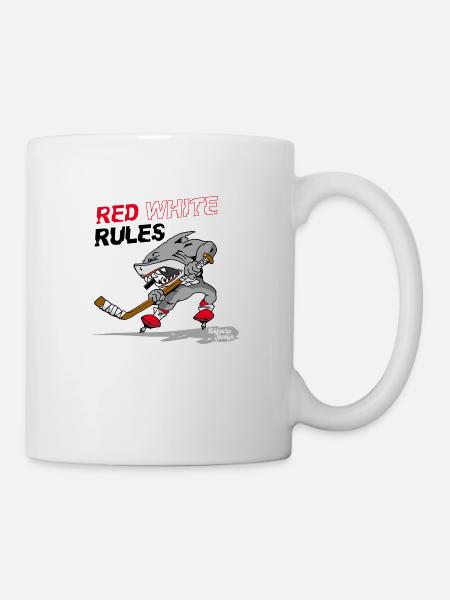 Hai Kölsche Jungs für Hintergrund rot - Tasse - Weiß