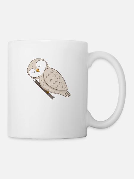 Eule - Tasse - Weiß