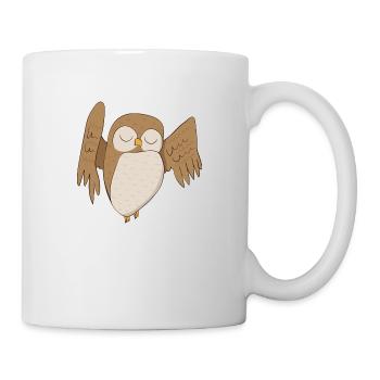 Uhu Hibou - Mug blanc - blanc - Droite