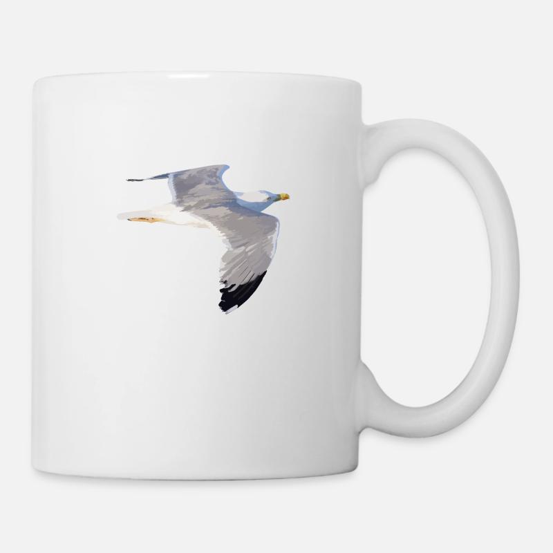 mouette - Mug blanc - blanc