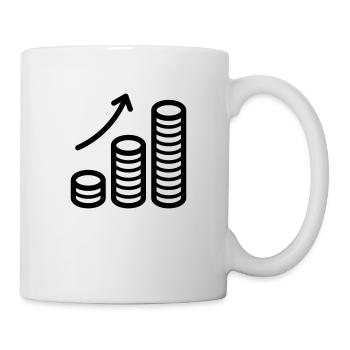 Rendite Geld Zinsen Wachstum - Tasse - Weiß - Rechts