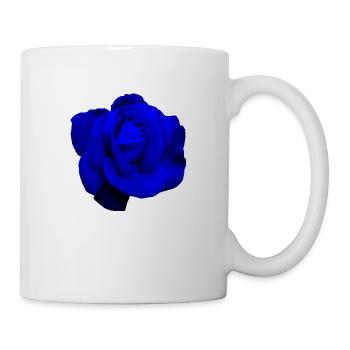 Blaue Rose - Tasse - Weiß - Rechts