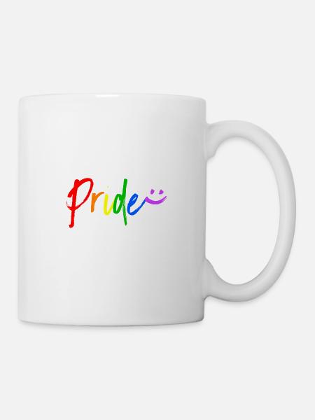Happy Pride LGBT Gay Pride - Tasse - Weiß