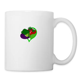 Veganer Vegetarier Tierschutz Geschenkidee - Tasse - Weiß - Rechts