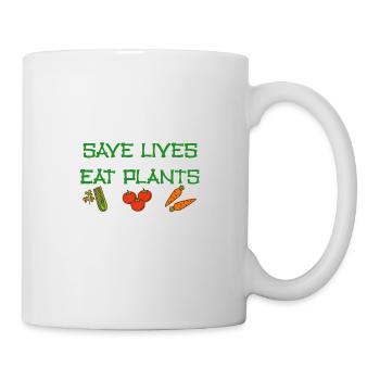 Idée de cadeau de végétarien végétarien - Mug blanc - blanc - Droite