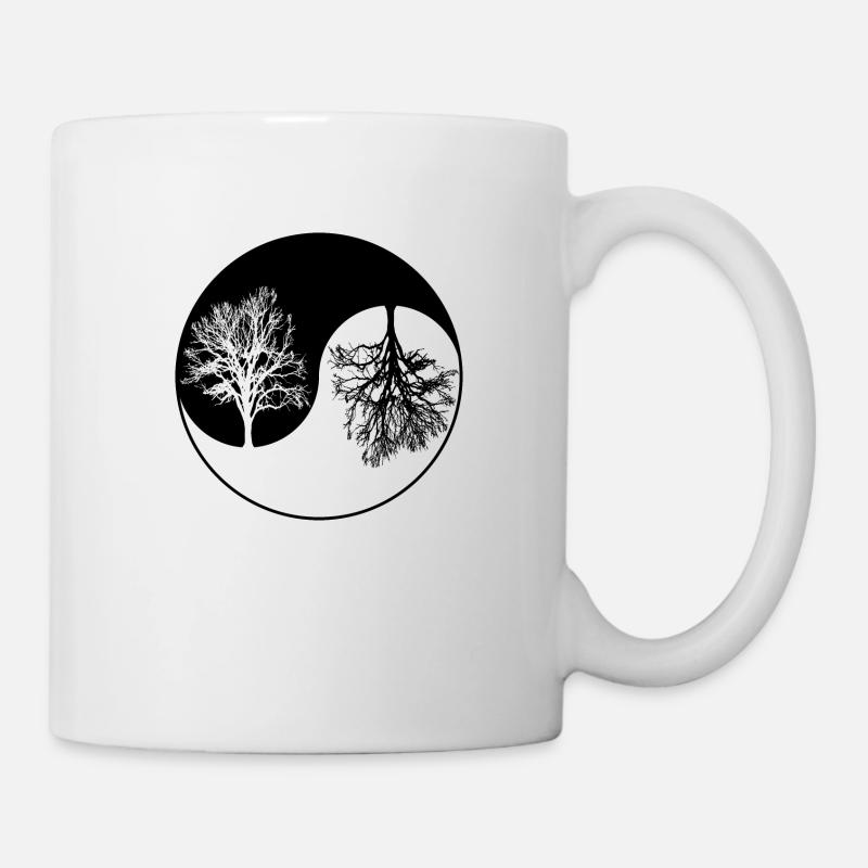 Ying-Yang-Baum - Tasse - Weiß