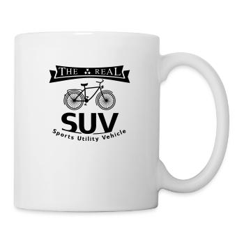 The real SUV is a bike - Tasse - Weiß - Rechts