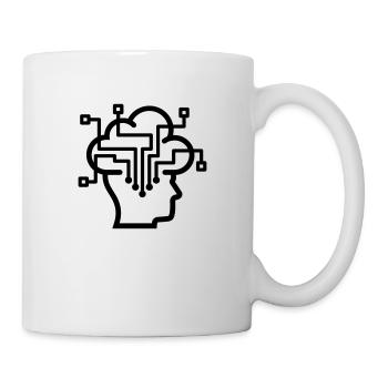 Datenschutz Cloud Vernetzt Denken - Tasse - Weiß - Rechts