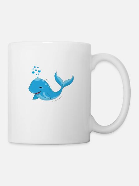 Wal - Tasse - Weiß