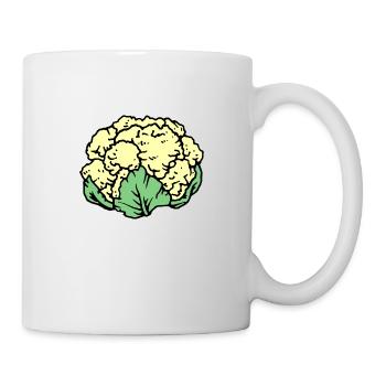 Blumenkohl - Tasse - Weiß - Rechts