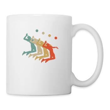 Retro Vintage Style Beach Volleyball Player - Mug - white - Right