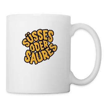 Halloween Shirt Süßes oder Saures - Tasse - Weiß - Rechts