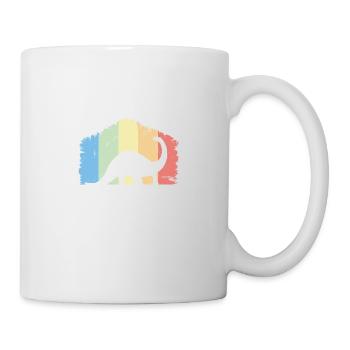 Dino Dinos Dinosaur Brachiosaurus cadeau - Mug blanc - blanc - Droite