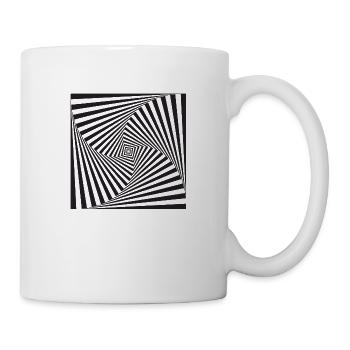 illusion d'optique - Mug blanc - blanc - Droite