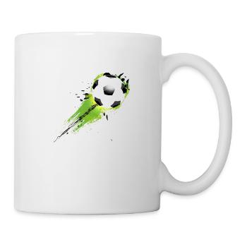 Fussball Splash - Tasse - Weiß - Rechts