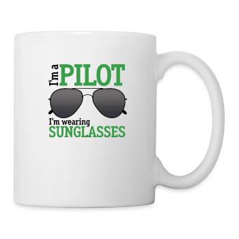 Je suis un pilote - Mug blanc - blanc - Droite