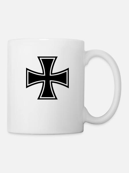 Kreuz_geschlossen - Tasse - Weiß