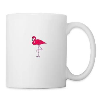 Pink Flamingo - Tasse - Weiß - Rechts
